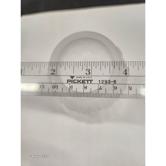 Lamp Bulb Cover, vintage frosted glass ruffled lamp shade replacement light shad - Picture 10 of 12